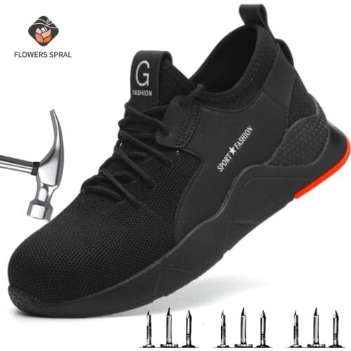 New Safety Work Boot Steel Toe Breathable Anti-Piercing Safety Shoes Indestructible Work Shoes Ryder Mens Safety Work Shoes