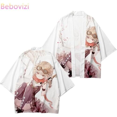 2021 Plus Size XXS-6XL Japanese Fashion Cartoon Anime Kawaii Kimono Streetwear Cardigan Robe Women Men Haori Top Yukata Clothes