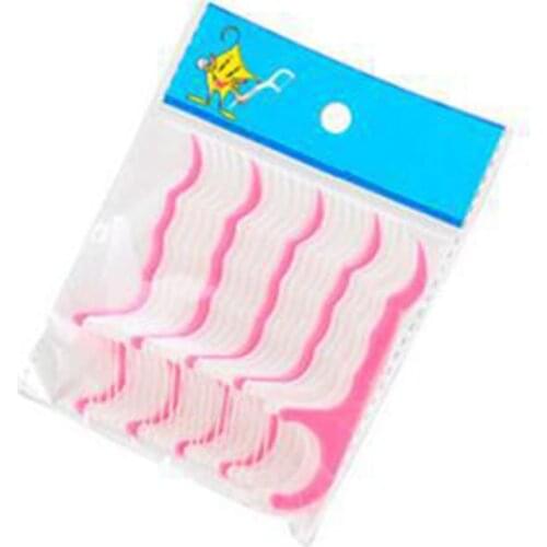 Toothpicks 50Pcs Oral Gum Teeth Clean Tools Care Thread Dental Plastic Tooth Picks Dental Flosser Interdental Brush Teeth Stick