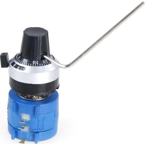 10 Ring Adjustable Resistor + Turns Counting Dial Rotary Knob 3590S-2-103L 3590S 10K Ohm Precision Multiturn Potentiometer