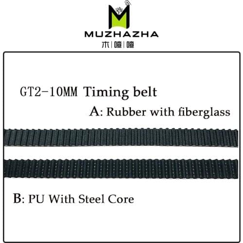 10M/lot PU with Steel Core GT2 Belt Black Color 2GT Timing Belt 10mm Width 10M a Pack for 3d printer Free Shipping