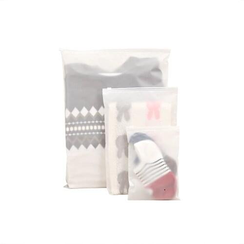 10pcs Custom Matte/Frosted Biodegradable Plastic Packaging Zipper Bags, T Shirt Swimwear Zip Lock Clothing Bags With Logo