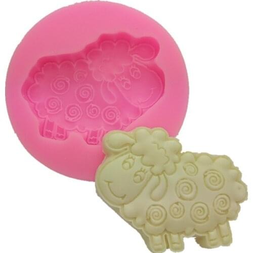 3D Small Sheep Silicone Molds Fondant Craft Cake Candy Chocolate Sugarcraft Ice Pastry Baking Tool Mould Soap Mold Cake Decor