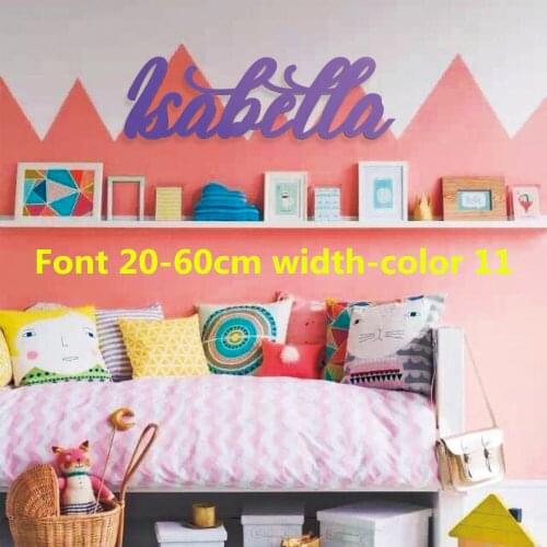 8"-24" Custom Name Wood Sign Custom Name Wooden Cutout Cut Out Kids Name Sign Boy Girl Bedroom Decoration Nursery Decor