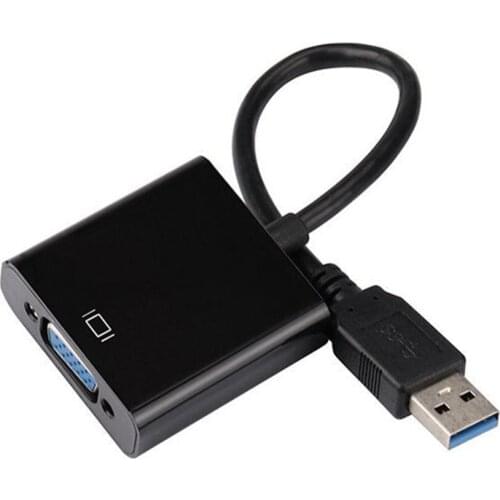 USB To VGA Adapter USB 2.0/3.0 to VGA External Video Card Multi Display Converter for Desktop Laptop PC Monitor Projector
