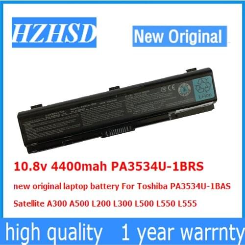 10.8v 4400mah PA3534U-1BRS new original laptop battery For Toshiba PA3534U-1BAS Satellite A300 A500 L200 L300 L500 L550 L555
