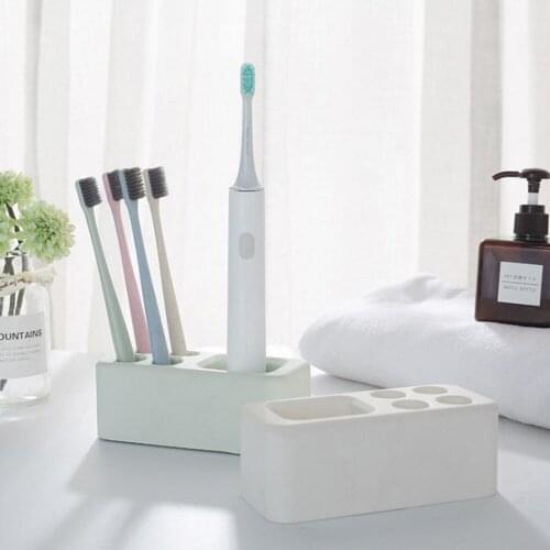 Diatomite Toothbrush Holder Water Absorption Antibacterial Bathroom Countertop
