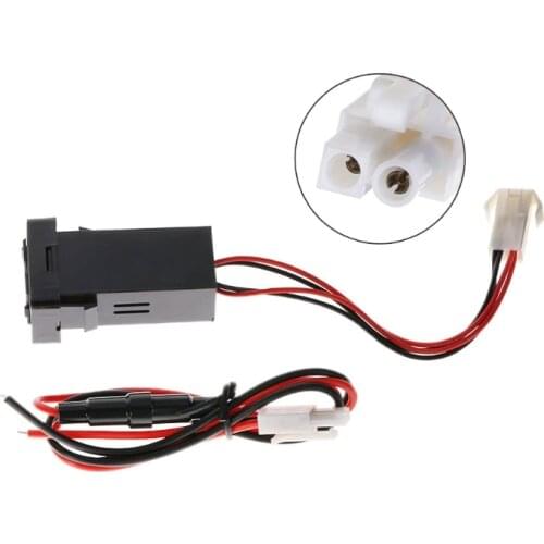 12V 4.2A Dual USB 2 Port Car Charger Socket Lighter Adapter For Toyota Corolla ABS electronic Plugs into cars cigarette lighter