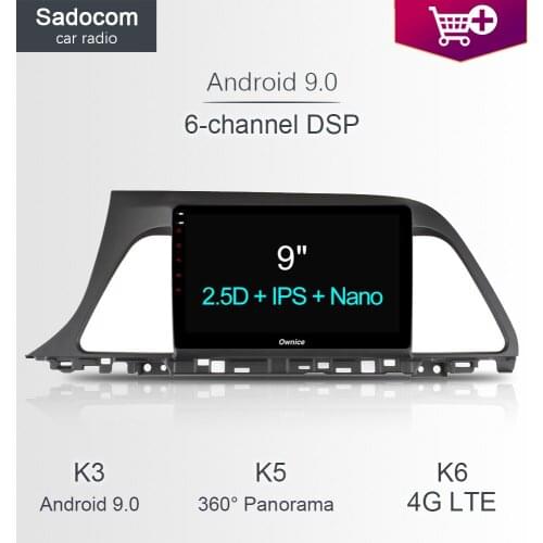 9" DSP Car DVD Player 8 Core 64GB ROM 4GB RAM 4G LTE car radio OBD Android 8.1 For Hyundai Sonata Gen 9/Sonata LF 2015 - 2017