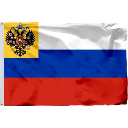 Russian Empire For Private Flag Use 1914 150X90cm (3x5FT) 120g 100D Polyester Double Stitched High Quality Free Shipping