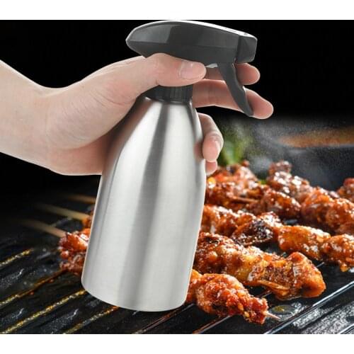 500ml Stainless Steel Oil-Spray Bottle Kitchen Olive Oil Sprayer For Scale Barbecue Oil Bottle Seasoning Kitchen Tools JU31621