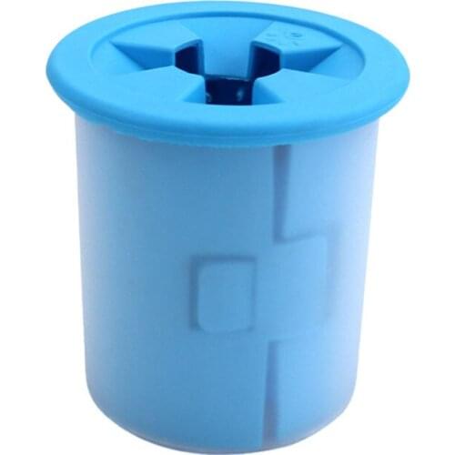 Soft Rubber Dog Paw Cleaner Random Color Massage Brush Cats Foot Cleaning Brush Clean Dog Paws Quick Wash Bucket Pets Supplies