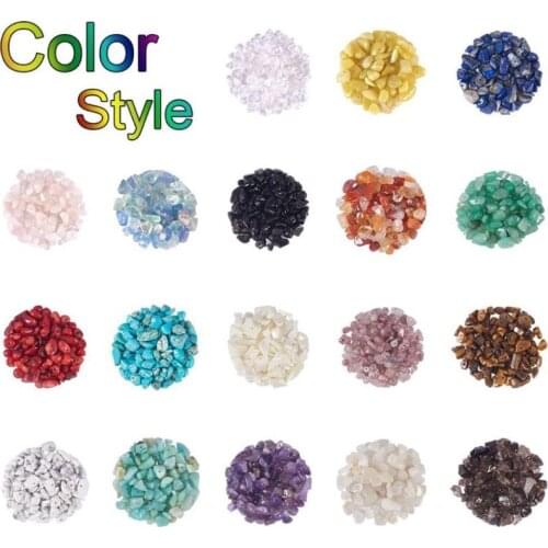 F3MD Irregular Stone Crushed Chip Stone Healing Beads Multifunctional Natural Gravel Beads Jewelry DIY Kit Clothing Accessory