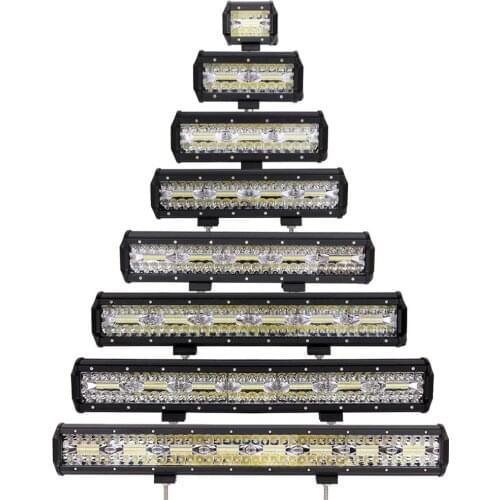 4-23 inch offroad led work light bar combo beam 12v 24v motorcycle truck car suv atv ute auxiliary driving fog lamp indicator