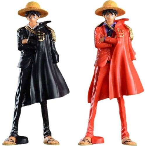 25CM One Piece Anime Figures 20th Anniversary Red Luffy Doll Model Anime Peripheral Two-dimensional Decoration Toys For Children