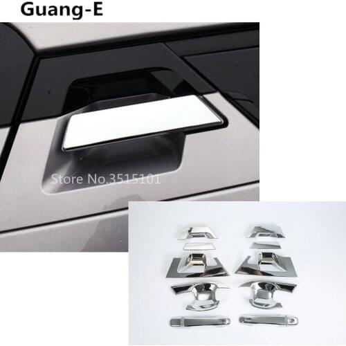 Car Cover Detector Frame Panel Lamp Trim ABS Chrome Door Handle / Bowl Hoods 12pcs For Toyota C-HR CHR 2017 2018 2019 2020
