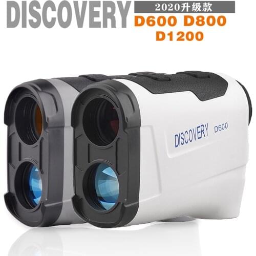 Discovery Laser Rangefinder 600 800 1200 Meters Upgraded in Gray White With Angle Measure Portable Small Size High Definition