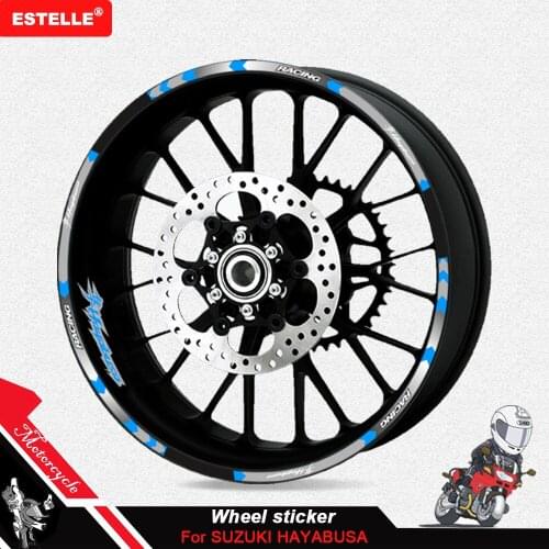 Hot sell Motorcycles Reflective sticker For Suzuki Hayabusa motorcycles wheel stickers Reflective Rim moto Stripe Tape