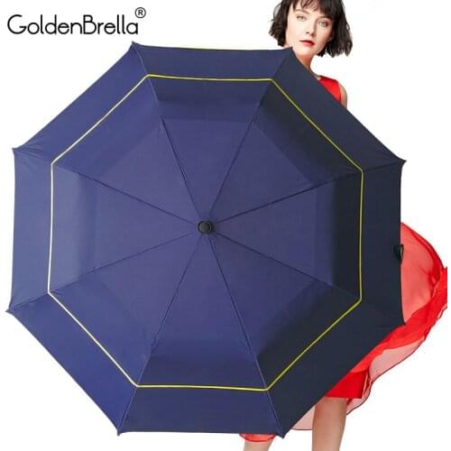 Strong Quality Umbrella For Men Double Layer Folding Big Wind Resistance Outdoor Umbrella Rain Women Large Golf Men Umbrella