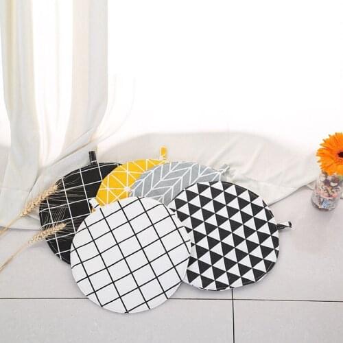 Anti-skid Insulation Cotton Round Table Mat Potholder Drink Coasters Kitchen Mat Hot Pot Place Mats For Pot