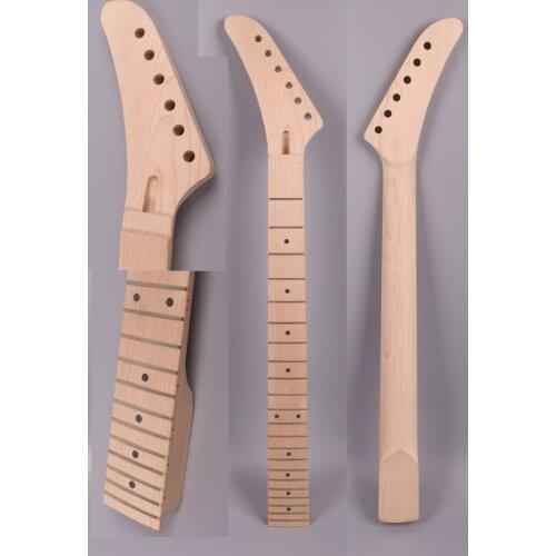 New Unfinished electric guitar neck maple made maple fingerboard 25.5" 648mm 22 fret banana head