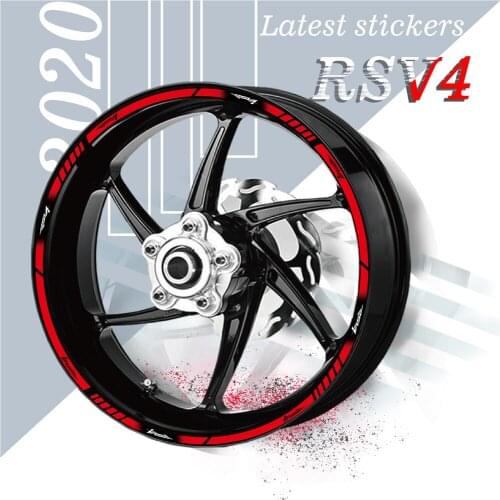 New sale Motorcycle tyre Stickers inner wheel reflective decoration decals for APRILIA RSV4 rsv 4