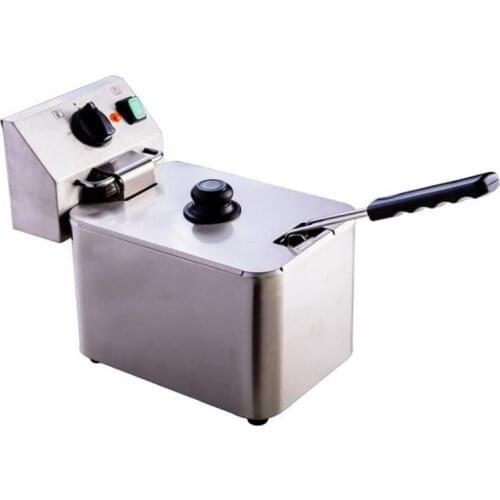 Single Cylinder Fryer Electric Commercial Fryer French Fries Chicken Steak Electric Fryer Milk Tea Shop