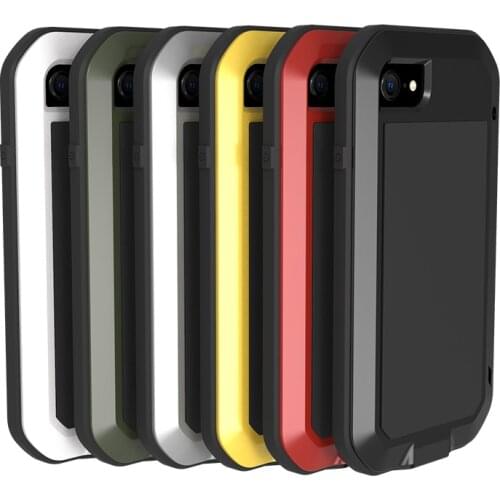 Original Love Mei Powerful Case For Iphone 7 8 Shock Dirt Proof Water Resistant Metal Armor Cover Phone Case For Iphone Se 2020