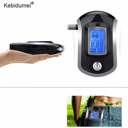 Professional Digital Breath Alcohol Tester Breathalyzer with Lcd Dispaly with 5 Mouthpieces Police Alcohol Parking Breathalyser