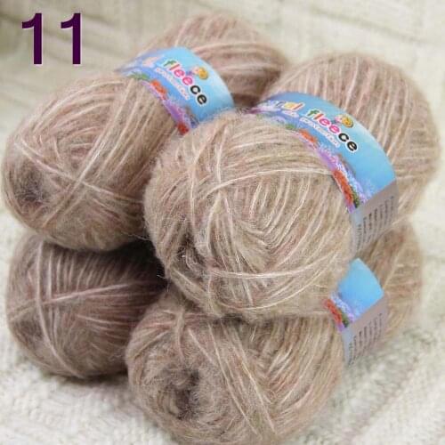 Sale 4SkeinX50gr Luxury Fluffy Soft NEW MOHAIR Shawls Hand Knit Crochet Yarn Camel 82211