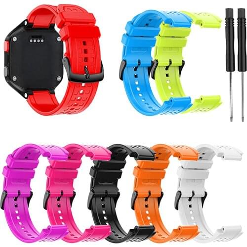 Watch Strap With Tool for Garmin Forerunner 25 Mens Watch Replacement Large Size Watchband Wristwatch Bracelet Strap Band