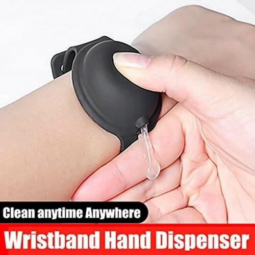 Silicone Wristband Hand Dispenser Hand Sanitizer Dispensing Bracelet Sanitizer Dispenser Pumps Disinfectant Wristband Hand Band