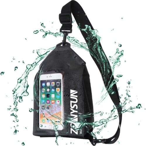 Swim Phone Storage Bag Outdoor Riding fishing Shoulder Bag Transparent Touch Screen Waterproof Phone Bag Sports Messenger Blosa