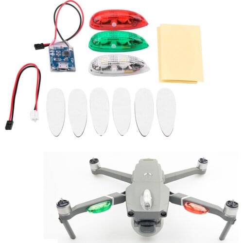 LED Flash Strobe Night Lights Decor DIY Multi-Scintillation Modes Kit For DJI Mavic Pro/Air/Spark/2 Pro/Zoom Drone