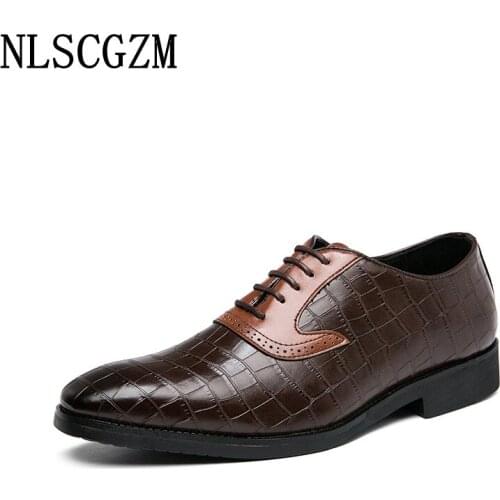 Coiffeur Leather Shoes Men Formal Wedding Dress Oxford Shoes for Men Italian Office 2021 Dress Shoes Mens Fashion Zapatos Hombre