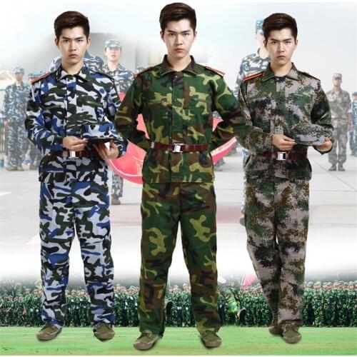 Military Uniform Tactical Camouflage Combat Clothing Men Army Special Forces Soldier Training Work Wear Adult Clothes Pant Set