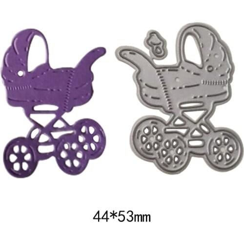 Cutting Dies Baby Carriage Trolley Metal steel Die Stencil DIY Scrapbooking Embossing Album Cards Paper Decor Metal Craft