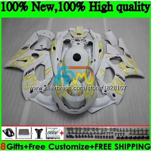 Yellow flames YZF 600R For YAMAHA Thundercat YZF600R 96 02 03 04 05 06 07 73BS.25 YZF-600R 2002 2003 2004 2005 2006 2007 Fairing