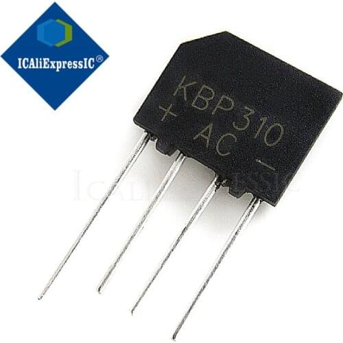 10PCS KBP310 1000V ZIP 3A bridge rectifier New original In Stock