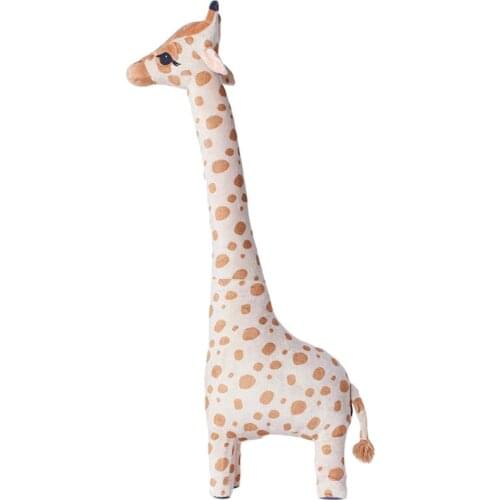 67CM Creative Cute Large Simulation Giraffe Doll Plush Toy Sleeping Pillow Can Stand Room Decoration Birthday Gift For Children