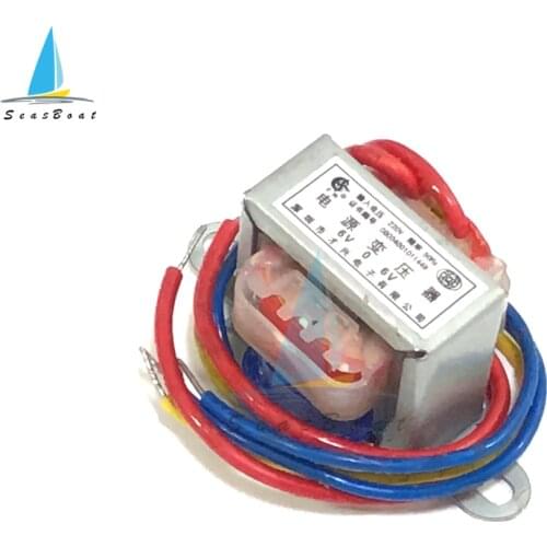 AC 6V 9V 12V Output Voltage 1W EI Copper Core Input 220V 50Hz~60Hz Single Voltage 2 Line Copper Power Transformer