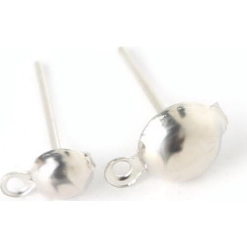 Beadia 5*13mm/6*15mm 600-900pcs/Lot Rhodium Plated Earring Stud Iron Flat Base Wave board Posts Earring jewelry Findings for DIY