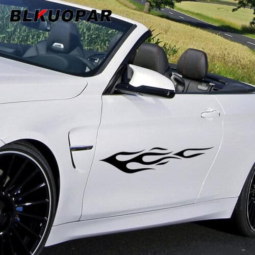 BLKUOPAR for Tribal Flame Car Stickers Sunscreen Simple Decals Occlusion Scratch Windows Refrigerator Decor Car Styling