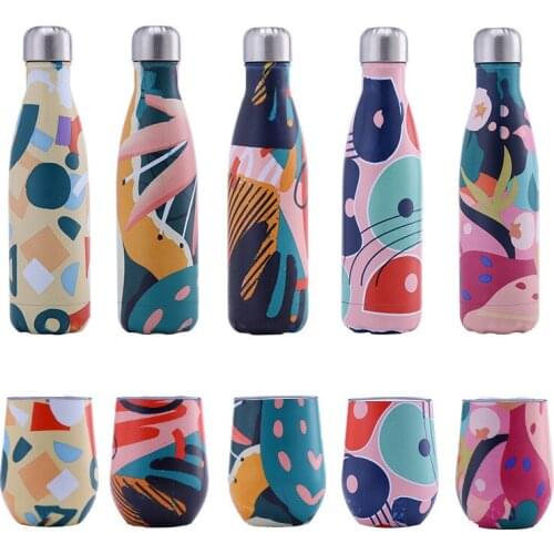 Stainless Steel Bottle Originality Vacuum Eggshell Thermos Cup Outdoor Water Bottle Camping Activities Sports Kettle Drinkware
