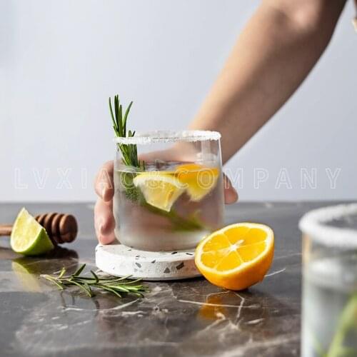 Watchget Coffee Cup 300ML /10 Ounce Water Cup Coffee Latte Art Creative Drink Juice Cup Collins Glass Haibo Cup