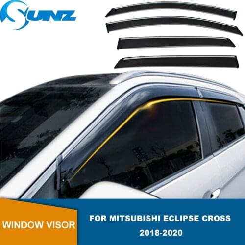 Side Window Deflectors For Mitsubishi Eclipse Cross 2018 2019 2020 Smoke Window visor Sun Rain Guards Weather Shield SUNZ