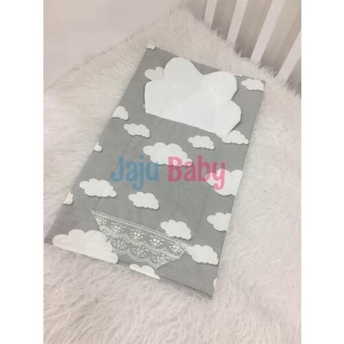 Jaju Baby Handmade, Gray Cloudy Kombin Baby Diaper Changing Matte