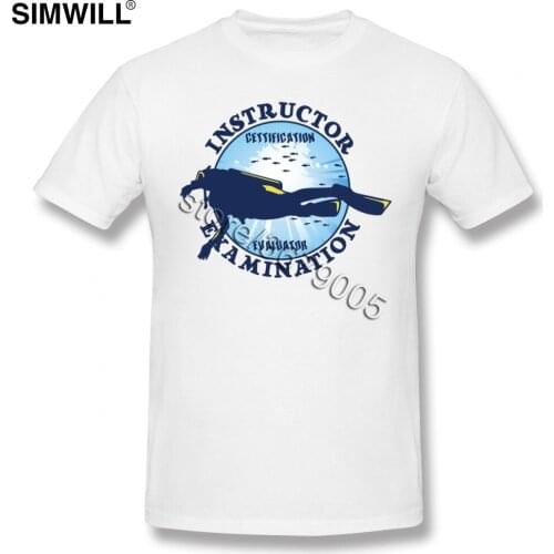 Scuba Drive T-shirts Men Simple Short Sleeve 100% Cotton Tees Top O-neck Ocean Diving T Shirts Custom Print Clothing Gift Idea