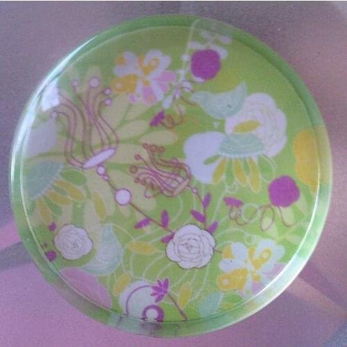 Hot sale! Fashion Magnetic glass refrigerator stickers magnets message posted flower novelty home decor