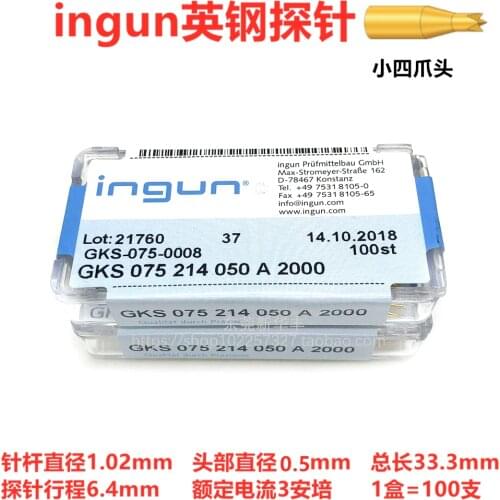A Box of British Steel Probe GKS075 214 050 A2000/A2800 Small Four-claw Head 1.0 Test Needle